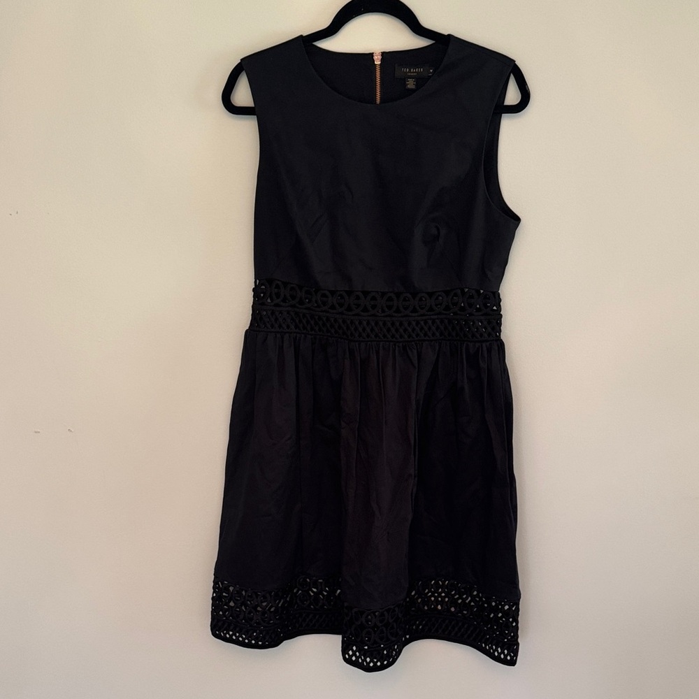 Ted Baker London Black Sleeveless Dress